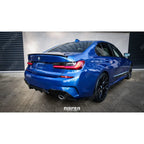 BMW 3 Series G20 G28 M Sport 2018+ Gloss Black Aero Kit Lip Package