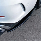 Amg LINE Rear Corner Spliters in Gloss Black For Mercedes C Class W206 - Rear Bumper Splitters