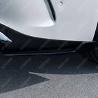 Amg LINE Rear Corner Spliters in Gloss Black For Mercedes C Class W206 - Rear Bumper Splitters