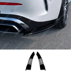 Amg LINE Rear Corner Spliters in Gloss Black For Mercedes C Class W206 - Rear Bumper Splitters
