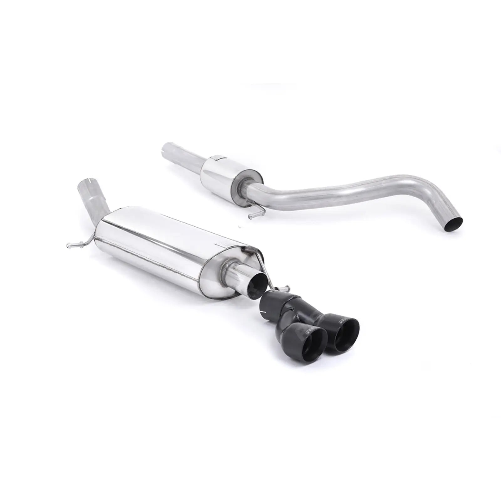 Audi A1 1.4 TFSI S Line (122ps) 2010 - 2015 Milltek Sport Cat Back Exhaust Non Resonated (Quieter) - Cerakote Black