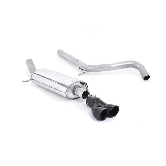 Audi A1 1.4 TFSI S Line (122ps) 2010 - 2015 Milltek Sport Cat Back Exhaust Resonated (Quieter) - Cerakote Black Tips