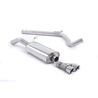 Audi A1 1.4 TFSI S Line (185ps) S Tronic 2010 - 2015 Milltek Sport Cat Back Exhaust ECE Approved Exhaust Systems