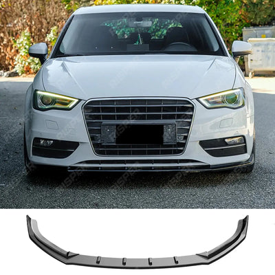 Audi A3 2013-2016 8v Sportback Front Splitter in Gloss Black - Front Splitter