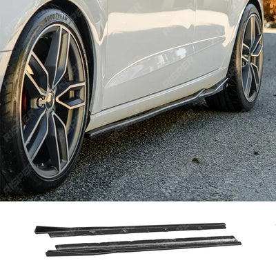 Audi A3 2013-2016 8v Sportback Side Skirts in Gloss Black - Side Skirt Splitters