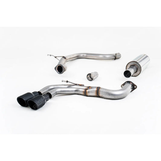 Audi A3 8V 2.0TDI 184PS 2013-2020 Milltek Sport Cat Back Exhaust System Resonated - (Quieter) EC Approved Ceakote Black