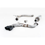 Audi A3 8V 2.0TDI 184PS 2013-2020 Milltek Sport Cat Back Exhaust System Resonated - (Quieter) EC Approved Ceakote Black