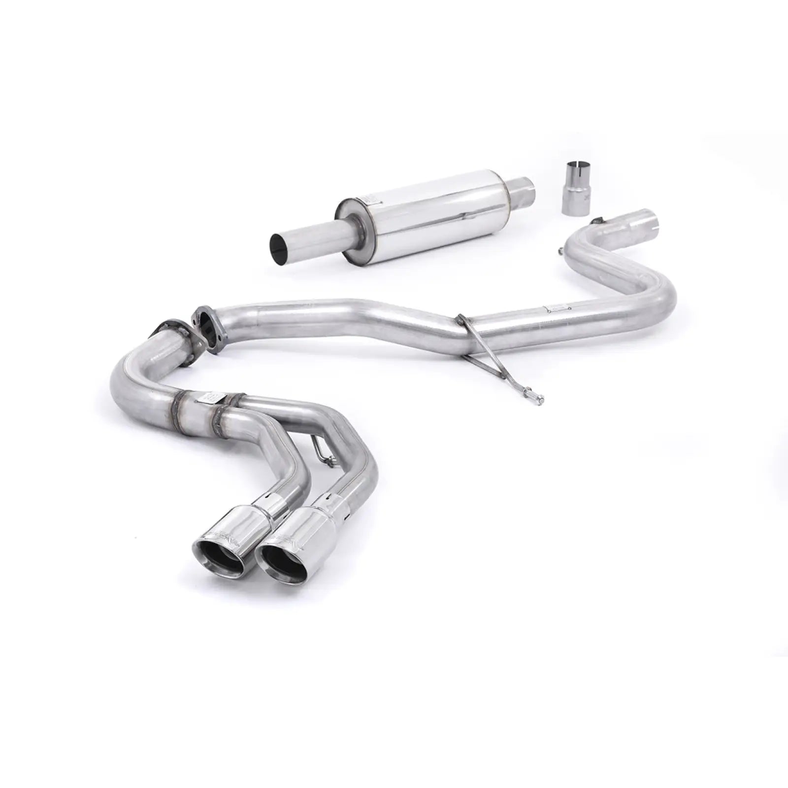 Audi A3 8V 2.0TDI 184PS 2013-2020 Milltek Sport Cat Back Exhaust System Resonated - (Quieter) EC Approved Polished Tips