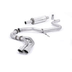 Audi A3 8V 2.0TDI 184PS 2013-2020 Milltek Sport Cat Back Exhaust System Resonated - (Quieter) EC Approved Polished Tips