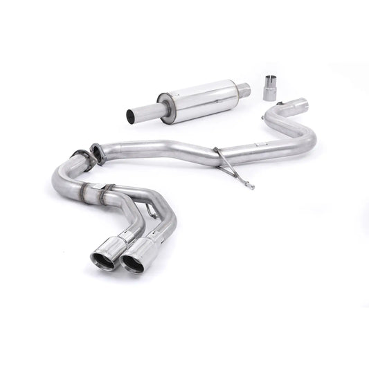 Audi A3 8V 2.0TDI 184PS 2013-2020 Milltek Sport Cat Back Exhaust System Resonated - (Quieter) EC Approved Polished Tips