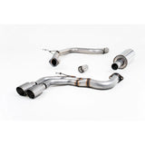 Audi A3 8V 2.0TDI 184PS 2013-2020 Milltek Sport Cat Back Exhaust System Resonated - (Quieter) EC Approved Titanium Tips