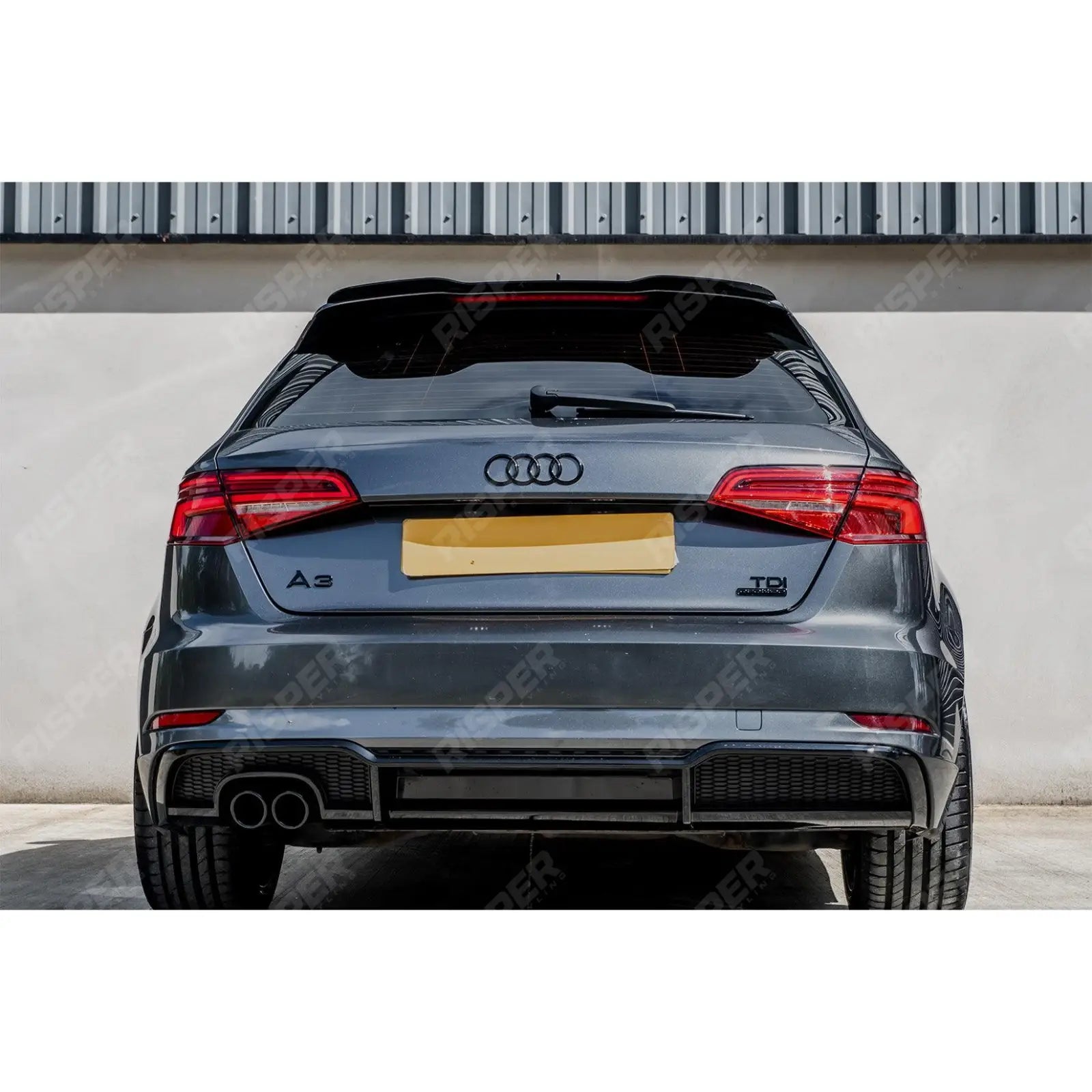 Audi A3 (8V) 2014 - 2020 Gloss Black Hatch Rear Spoiler Cap