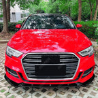 Audi A3 8V Facelift 2017-2020 Standard Models Front Splitter In Gloss Black Front Splitter