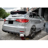 Audi A3 8V Hatch 2014 - 2020 Oettinger Style Gloss Black Rear Spoiler