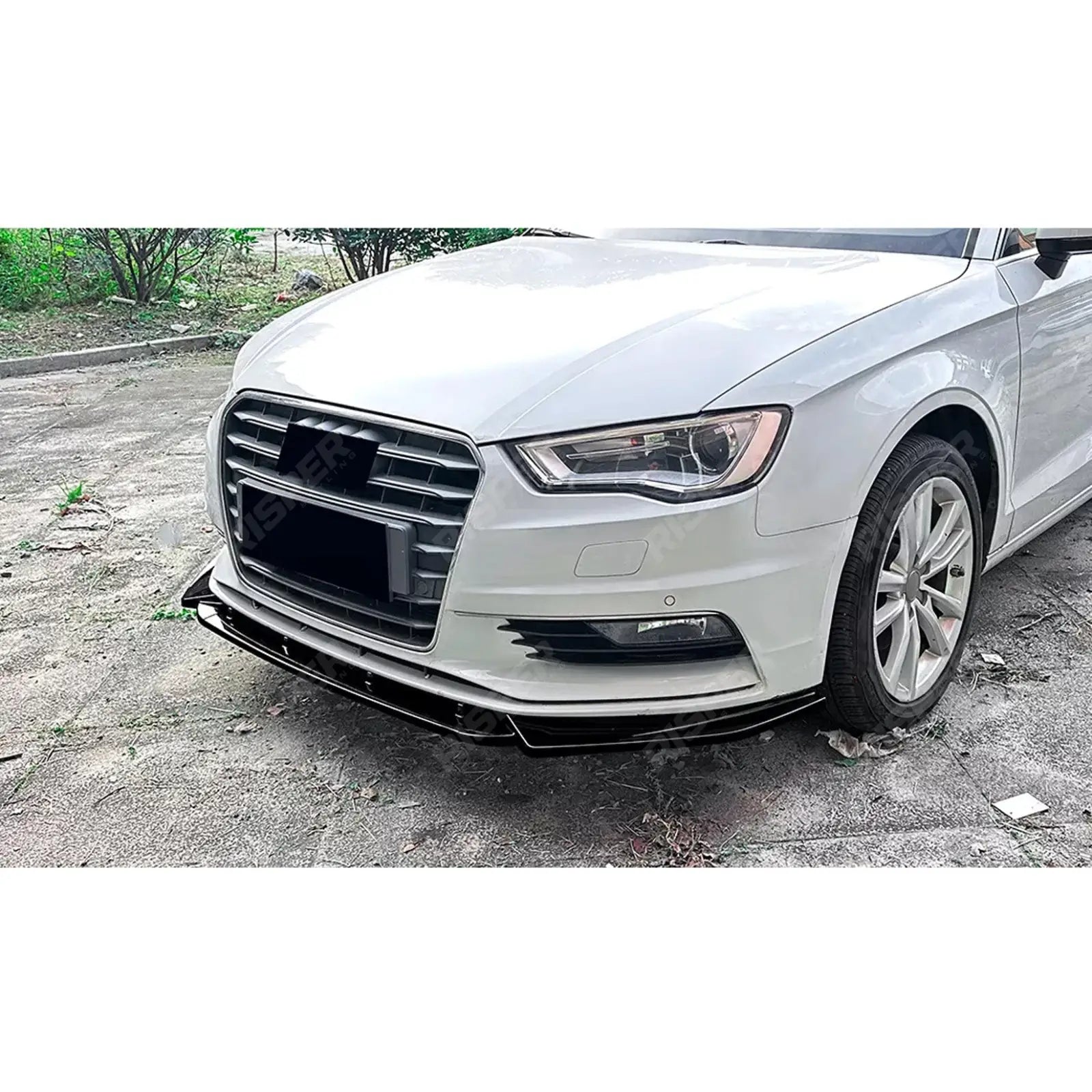 Audi A3 8V Pre Facelift 2013-2016 Standard Models Front Splitter In Gloss Black Front Splitter