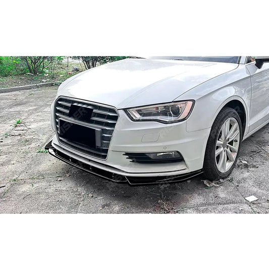 Audi A3 8V Pre Facelift 2013-2016 Standard Models Front Splitter In Gloss Black Front Splitter