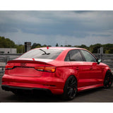 Audi A3 8V Saloon 2014 - 2020 S3 Style Rear Spoiler Lip Gloss Black