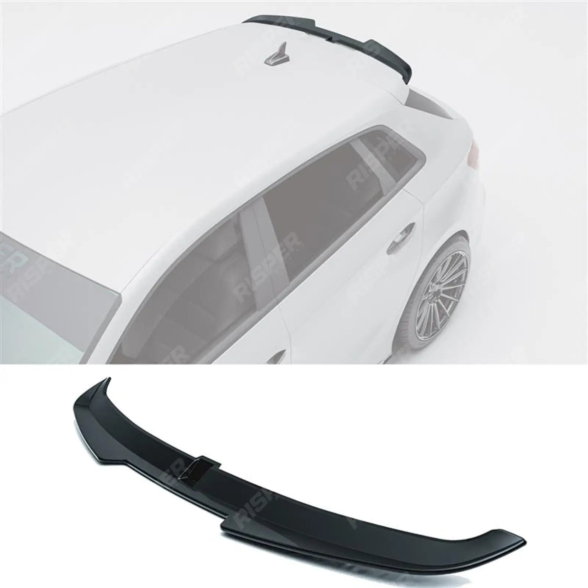 Audi A3 8Y Sport Back 2021+ V2 Spoiler Cap In Gloss Black Spoiler