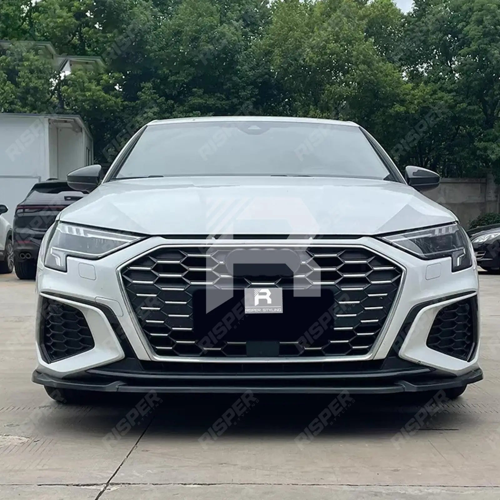 Audi A3 8Y Hatch & Saloon 2021+ Gloss Black Front Splitter Lip