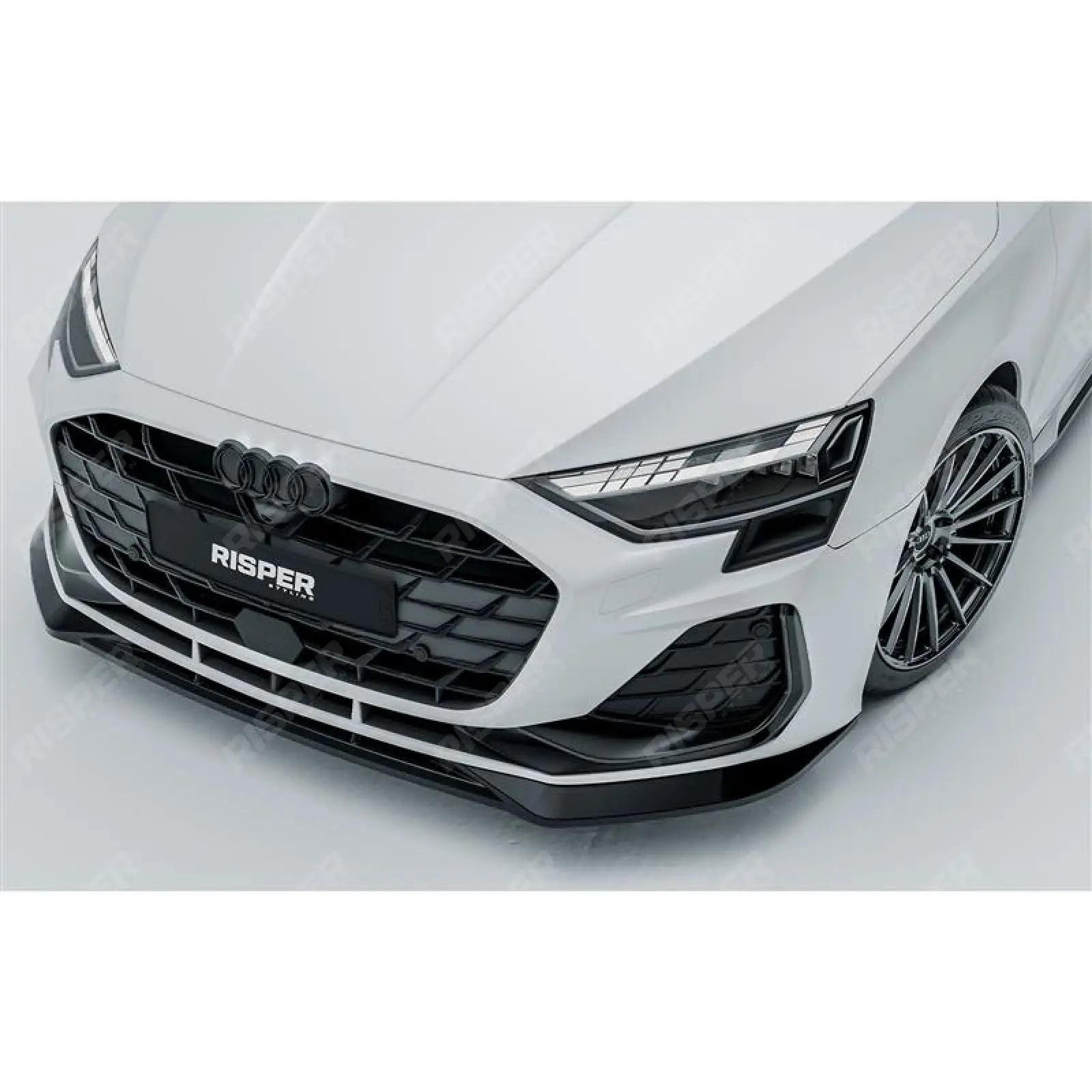 Audi A3 S Line S3 8Y Saloon / Sportback 2024+ - Front Splitter Lip In Gloss Black Front Splitter