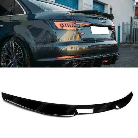 Audi A4 B9 2016-2019 Gloss Black RS4 Style Rear Spoiler Spoiler