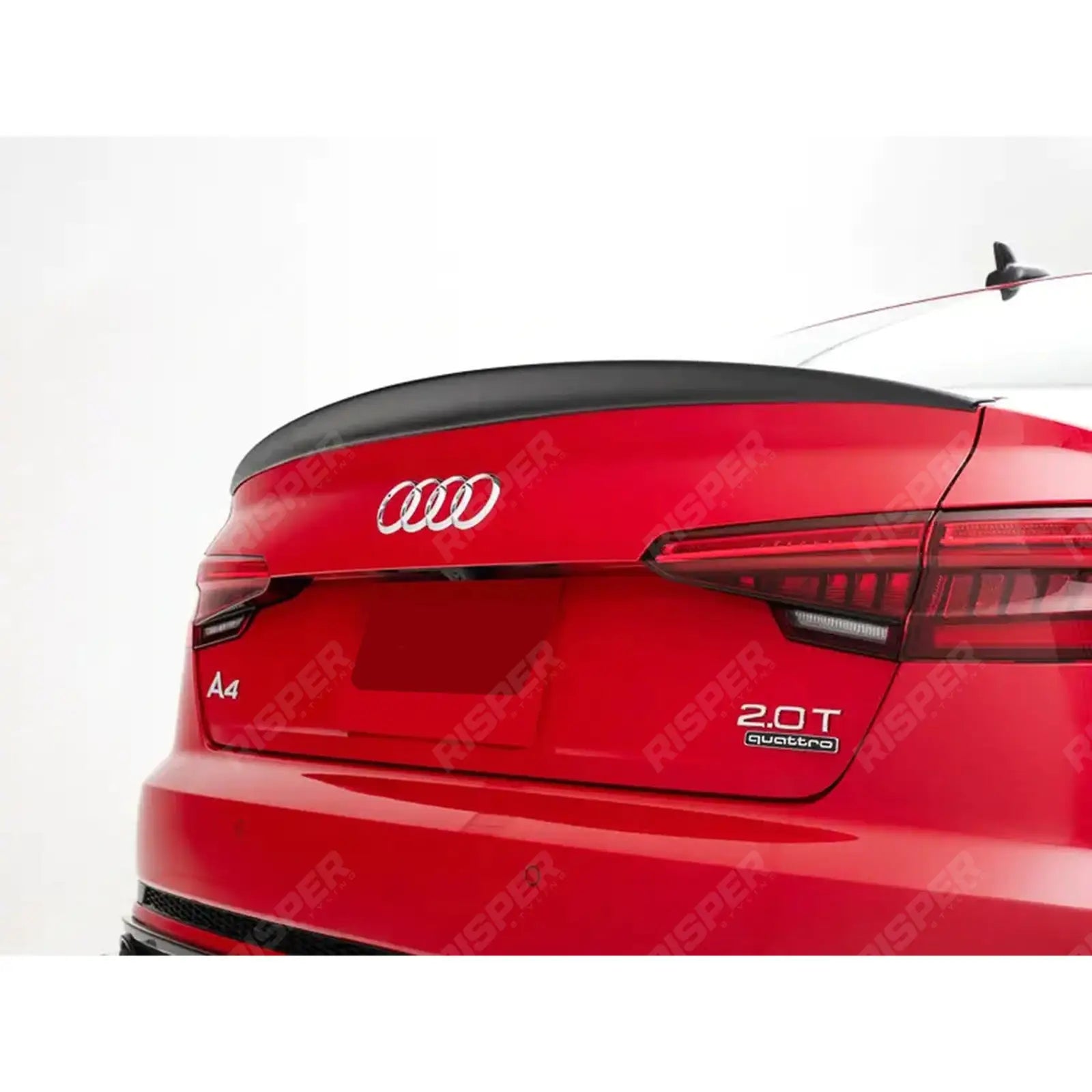 Audi A4 B9 2016-2019 Gloss Black S4 Style Rear Spoiler Spoiler