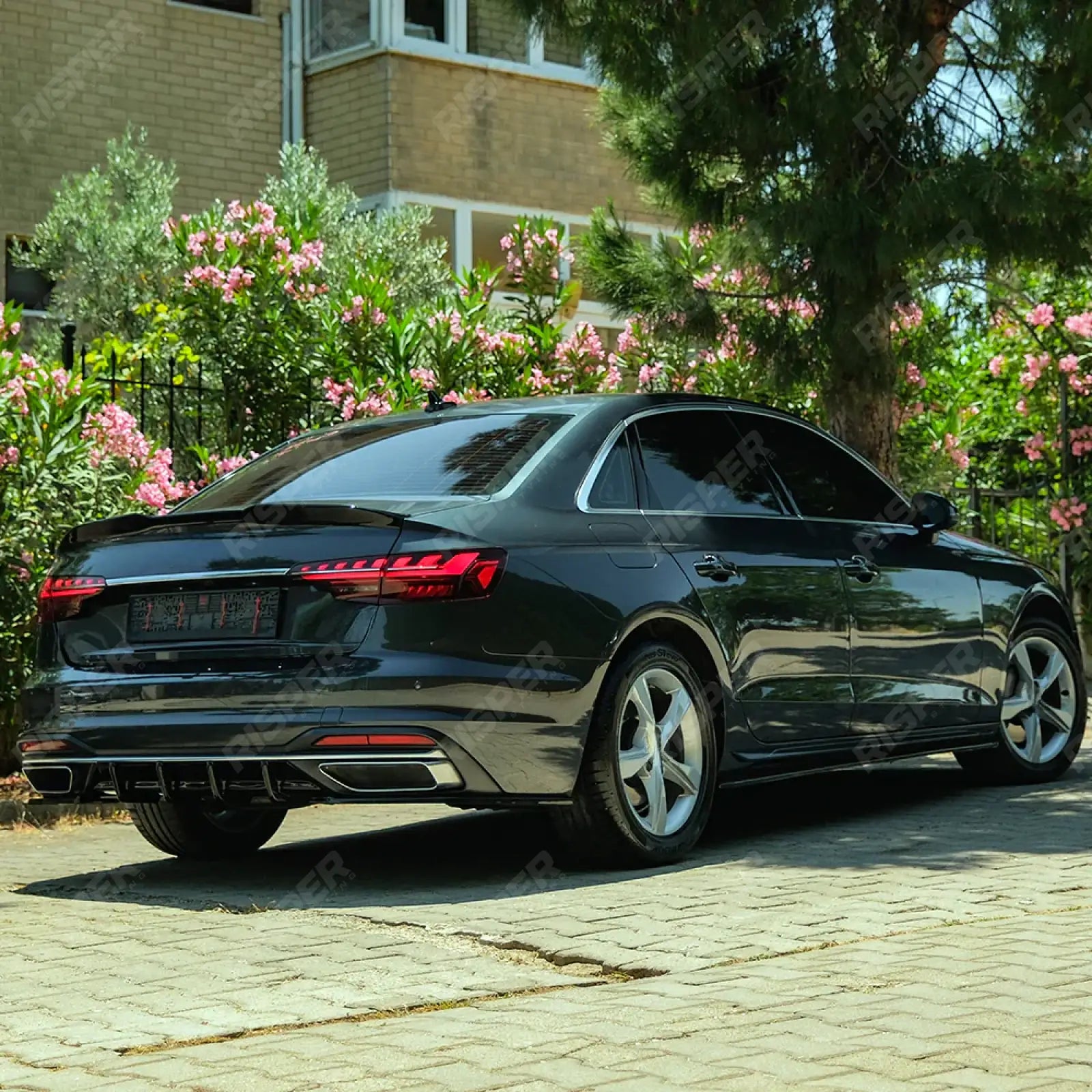 Audi A4 B9 Facelift 2019-2024 Side Skirts Set In Gloss Black Side Skirts