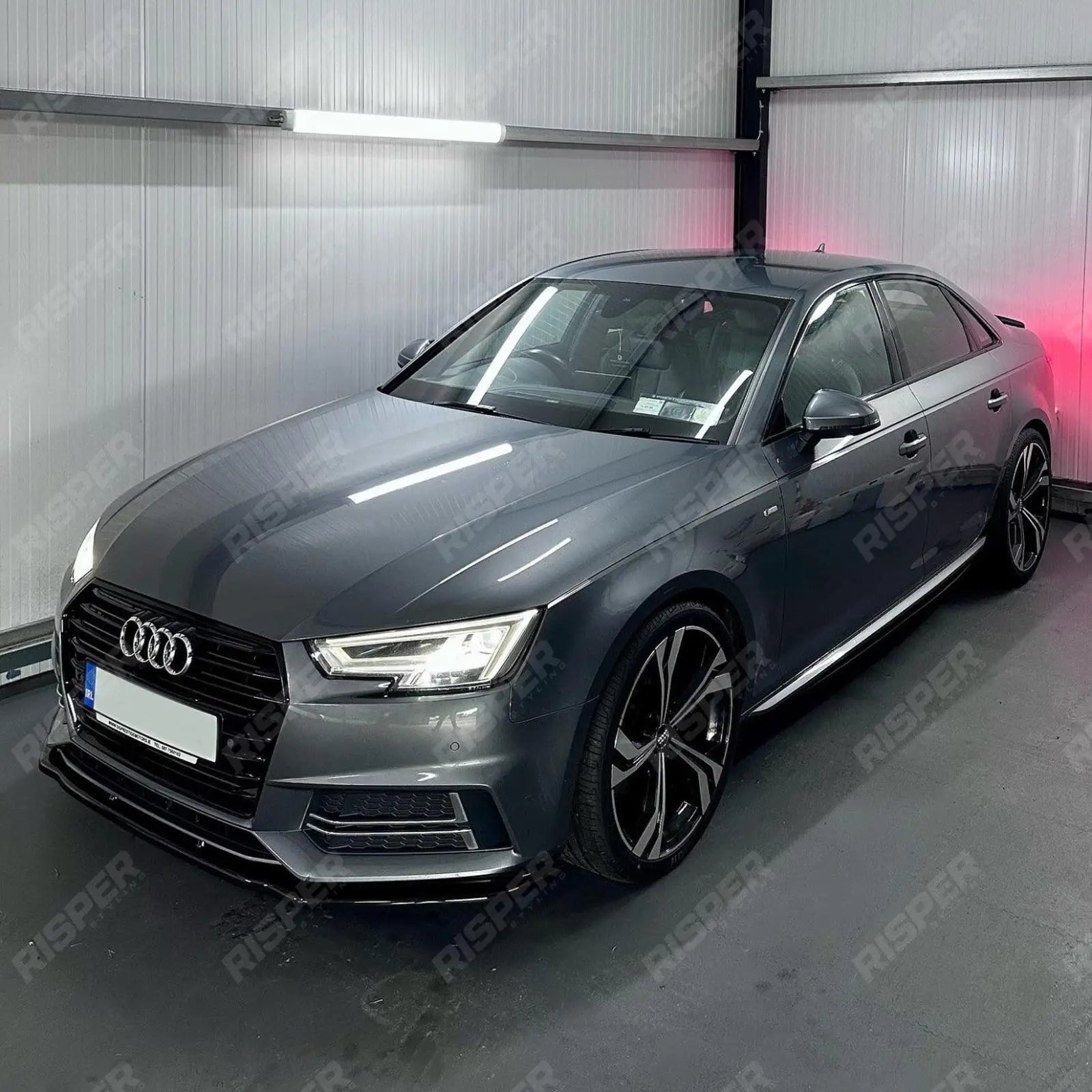 Audi A4 B9 S - Line/S4 2015 - 2019 Gloss Black Risper Front Splitter Lip