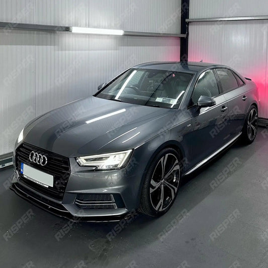 Audi A4 B9 S - Line/S4 2015 - 2019 Gloss Black Risper Front Splitter Lip