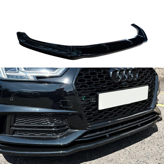 AUDI A4 B9 S-LINE / S4 2015-2019 - RISPER FRONT SPLITTER LIP IN GLOSS BLACK - RisperStyling