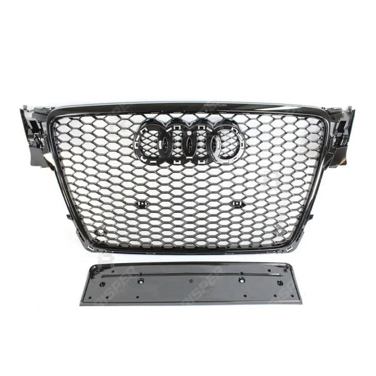 Audi A4 / S4 B8 2008 - 2012 RS4 Style Gloss Black Honeycomb Grill