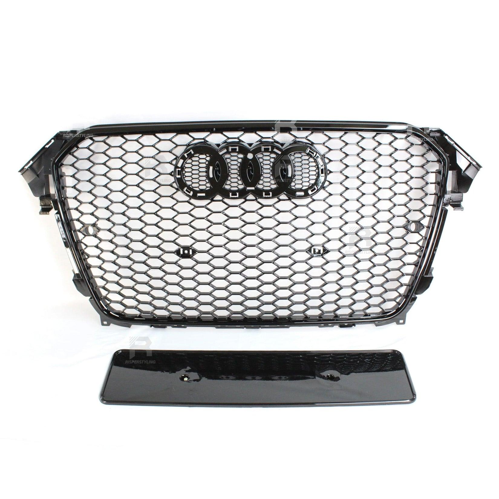 Audi A4 / S4 B8.5 2012 - 2016 RS4 Style Gloss Black Honeycomb Grill