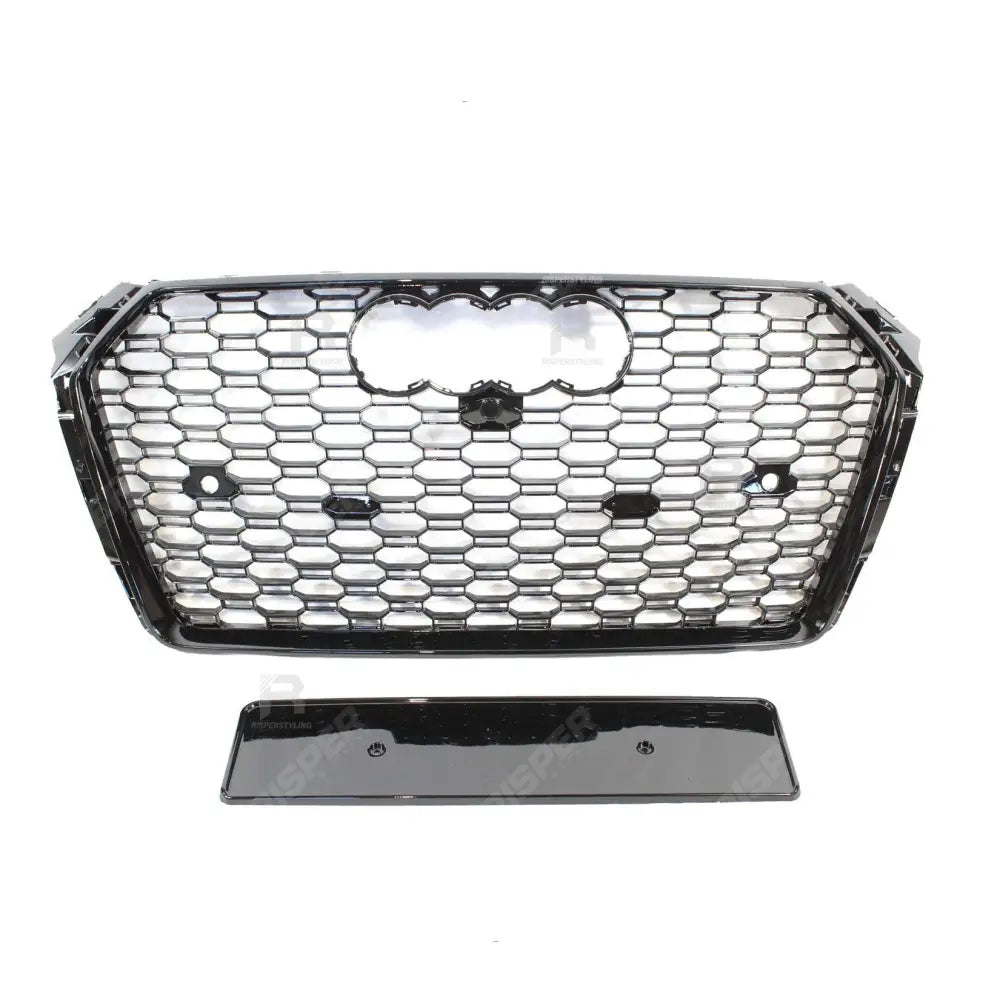 Audi A4 / S4 B9 2016 - 2019 Gloss Black RS4 Style Honeycomb Grill