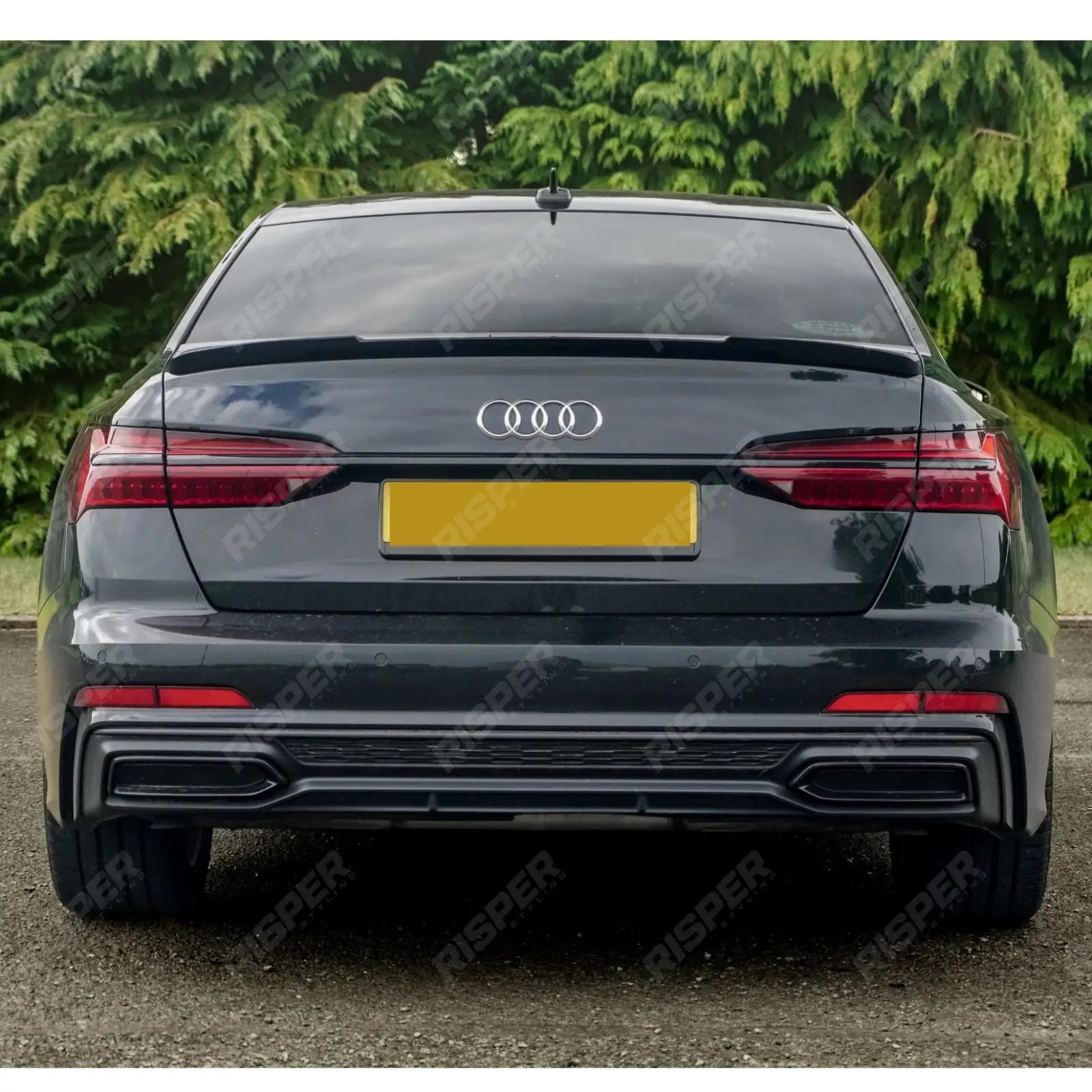Audi A6 C8 2019+ Gloss Black RS6-Style Rear Boot Spoiler Spoiler