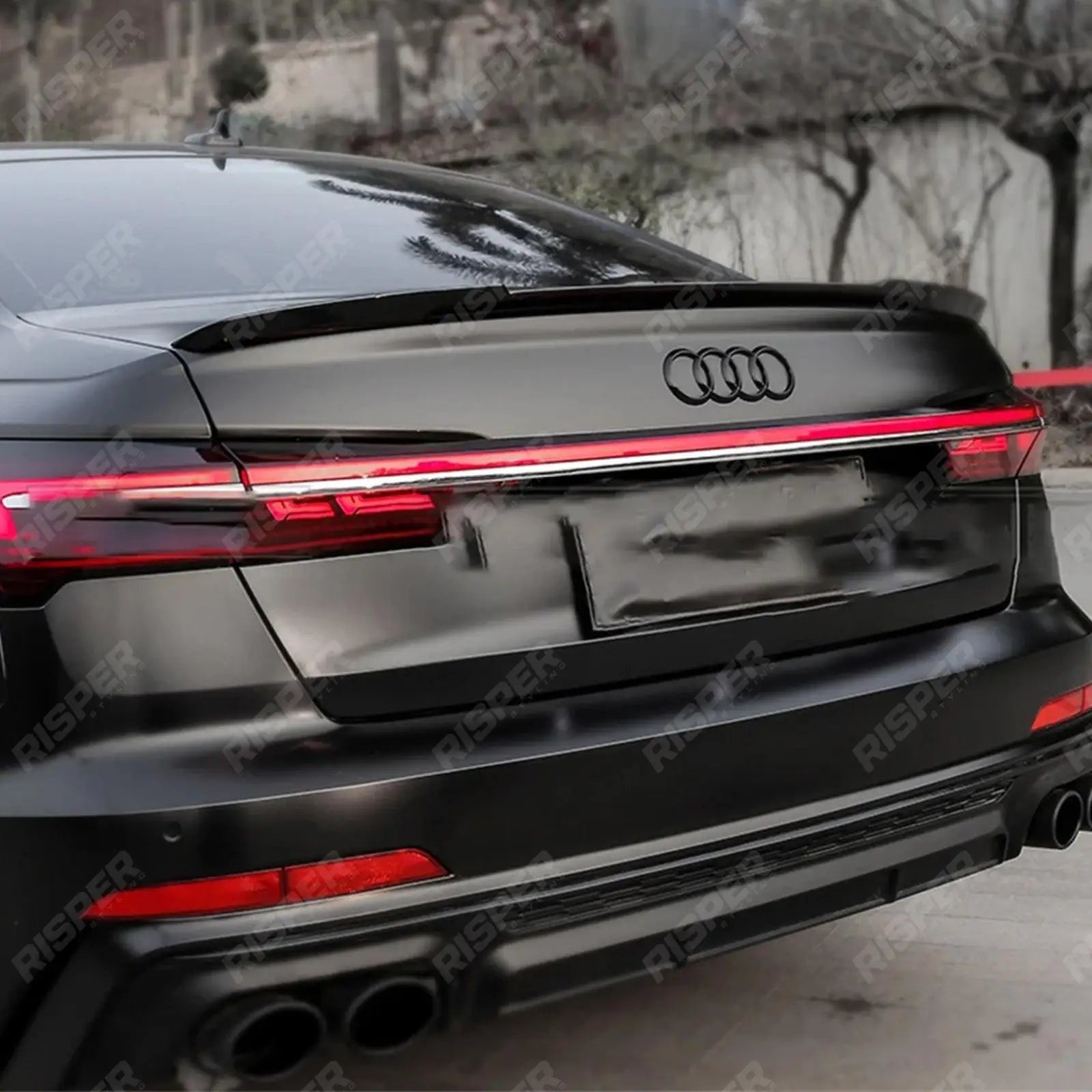 Audi A6 C8 2019+ Gloss Black RS6 - Style Rear Boot Spoiler