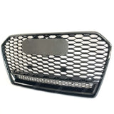 Audi A6 / S6 C7.5 2016 - 2018 Gloss Black RS6 Style Honeycomb Grill