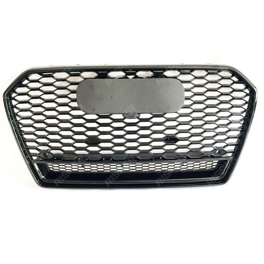 Audi A6 / S6 C7.5 2016 - 2018 Gloss Black RS6 Style Honeycomb Grill