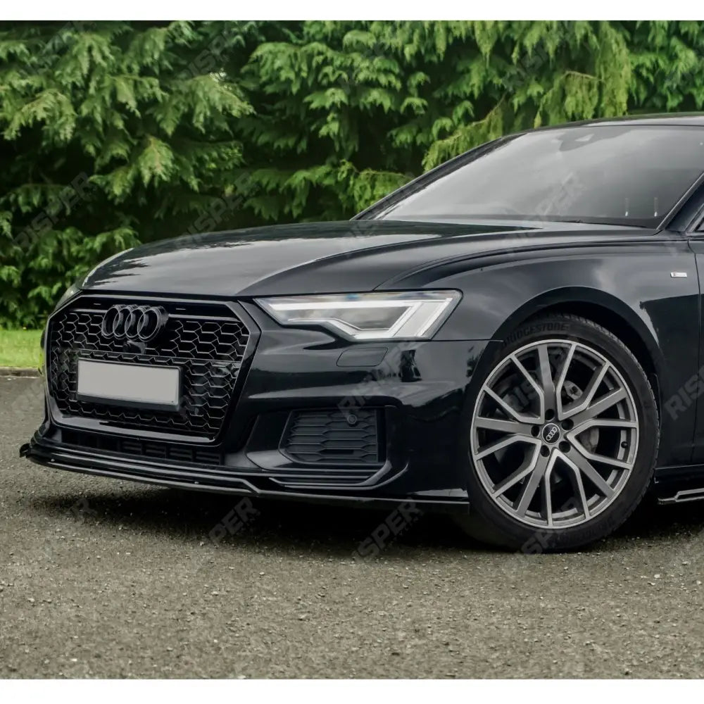 Audi A6 / S6 C8 2019+ Gloss Black RS6 Style Honeycomb Grill Grilles