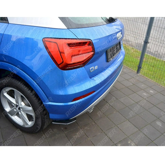 AUDI Q2 MK1 SPORT 2016+ - MAXTON REAR SIDE SPLITTERS GLOSS BLACK