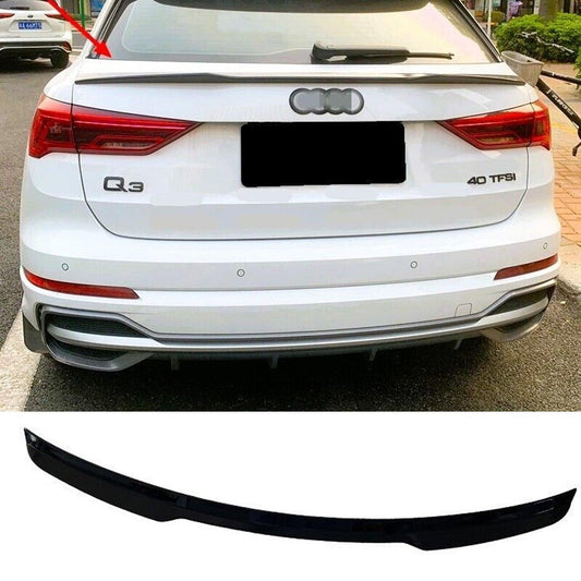Audi Q3 2019 on Gloss Black Mid Spoiler