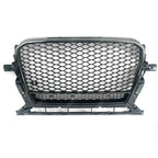 Audi Q5 2013-2015 Gloss Black ’RSQ5 Style’ Honeycomb Grill Grilles