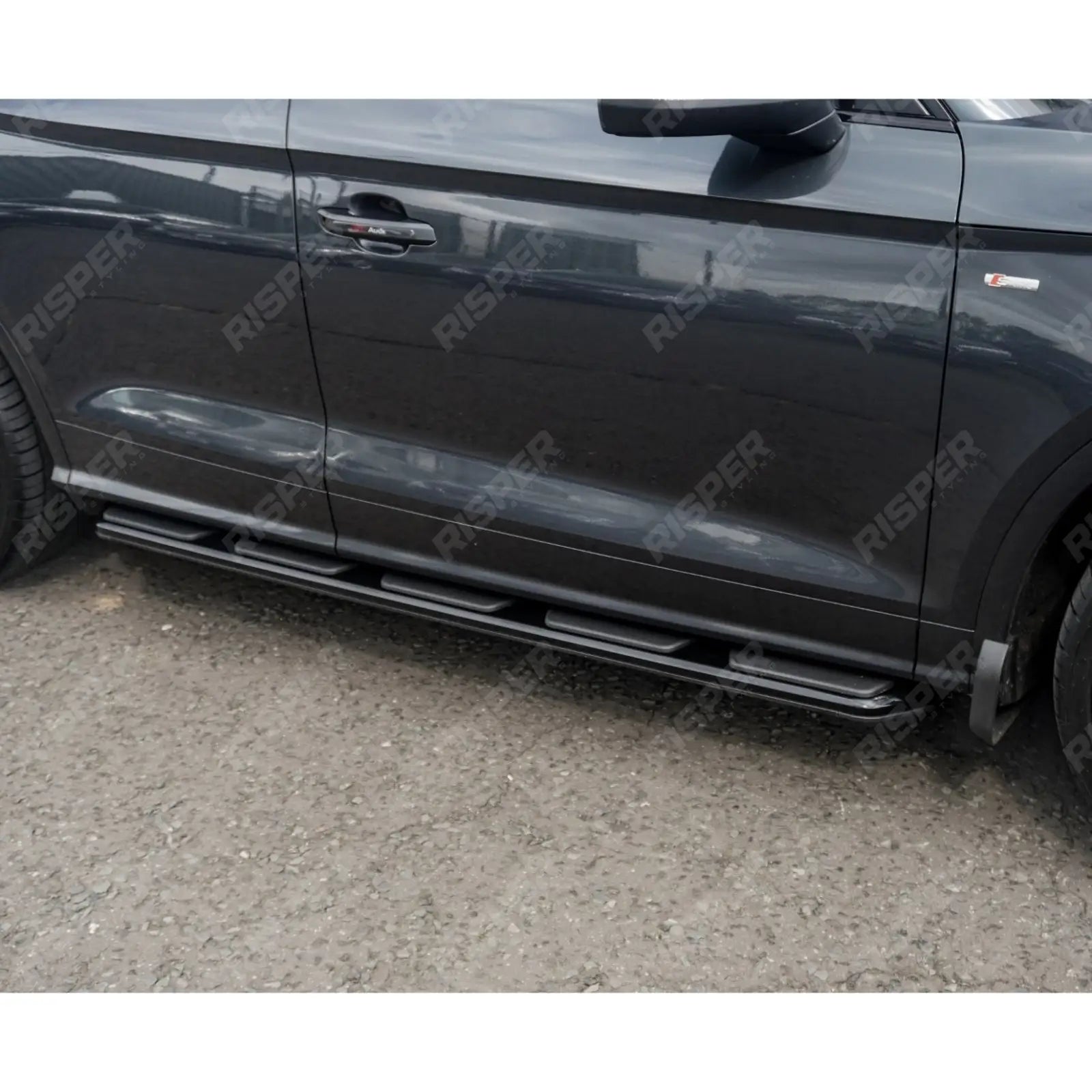 Audi Q5 2017 On OEM Style STX Side Steps Running Boards All Black - Pair Side Steps