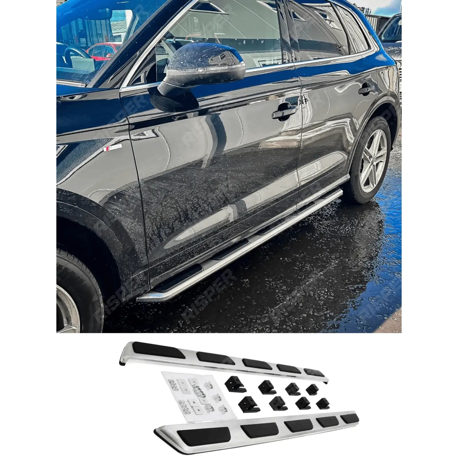 Audi Q5 2017+ STX OEM Style Pair of Side Steps Running Boards Main image
