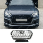 Audi Q5 / SQ5 2016 - 2019 Gloss Black 'RSQ5 Style' Honeycomb Grill
