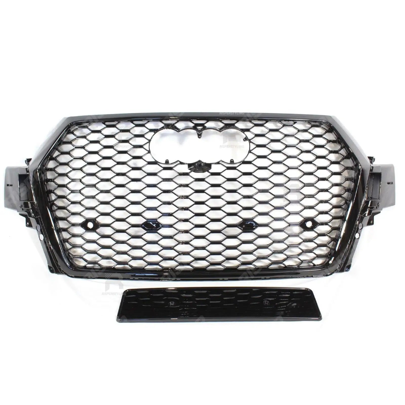 Audi Q7 / SQ7 2015 - 2020 Gloss Black 'RSQ7 Style' Honeycomb Grill