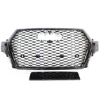 Audi Q7 / SQ7 2015 - 2020 Gloss Black 'RSQ7 Style' Honeycomb Grill