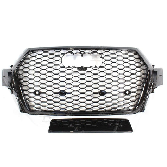 Audi Q7 / SQ7 2015 - 2020 Gloss Black 'RSQ7 Style' Honeycomb Grill