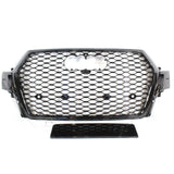 Audi Q7 / SQ7 2015 - 2020 Gloss Black 'RSQ7 Style' Honeycomb Grill
