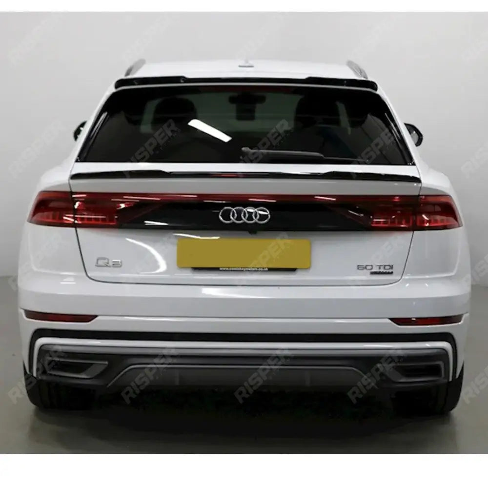 Audi Q8 2018+ Gloss Black Risper Upper Spoiler Lip Extension