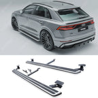 Audi Q8 2019 On Oe Style 2 Running Boards - Side Steps - Pair - Silver Side Steps